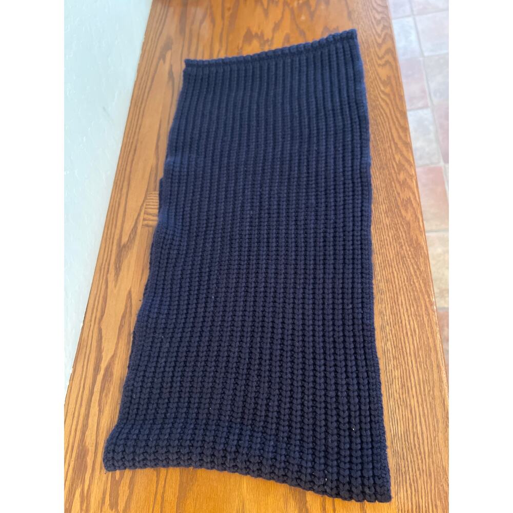 J.Crew ribbed infinity scarf navy